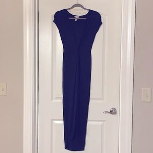 Navy blue maxi dress